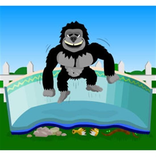 Blue Wave Gorilla 10’ x 19’ Oval Floor Padding - NL1475