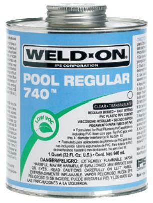 Weld On 740 Clear Pool Regular RB PVC Cement - 13551