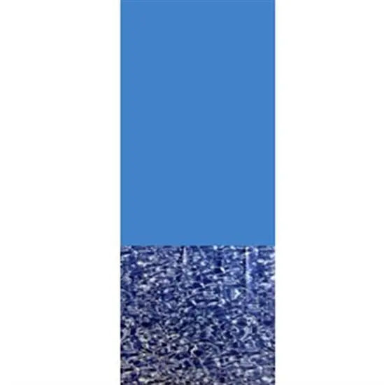 15' X 26' OVAL Blue Wall-Swirl Bottom Overlap Above-Ground Liner 20 GA - 48"-52"