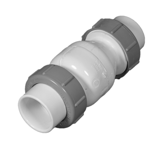 NDS 2" PVC True Union Spring Check Valve - 1700-20