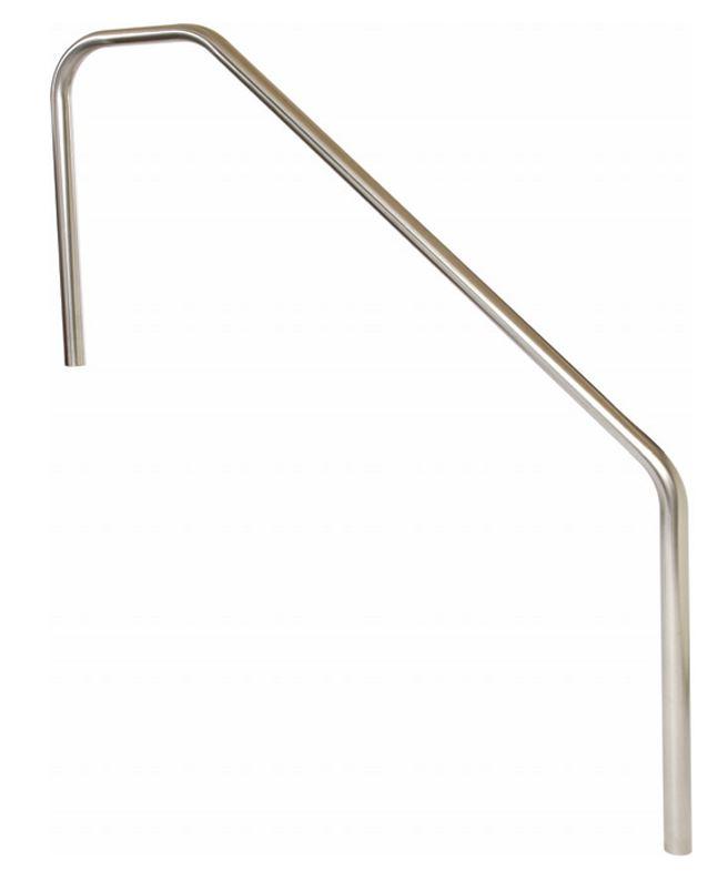 SR Smith 3 Bend 8' High Standard Length Stainless Steel Hand Rail