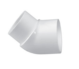 Lasco 1.5" 45 Degree Street PVC Elbow Fitting - 423015