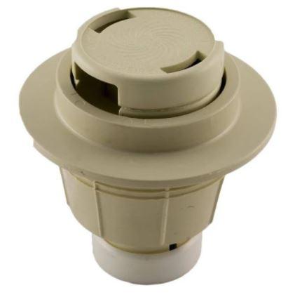Polaris Caretaker Cleaning Head w- UltraFlex 2.5" Collar & Cap for Concrete Pools - Light Cream