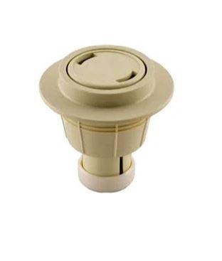 Caretaker High Flow Cleaning Head w- UltraFlex 2.5" Collar & Cap for Concrete Pools - Light Cream