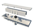 A&A Manufacturing Concrete Single Suction w/ Hydrostatic Relief AVSC Channel Drain Standard Top Gray - 571858
