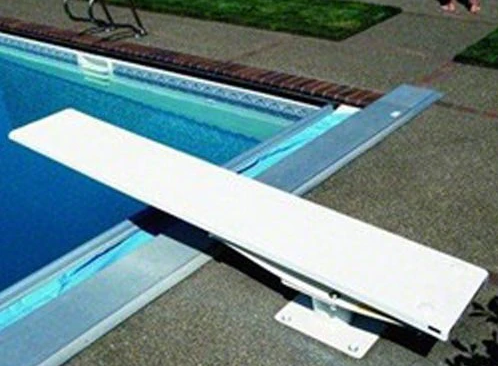 SR Smith Cantilever Jump Stand with 8' Frontier III Board Radiant White with White Springs - 68-209-5982