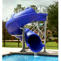 SR Smith Vortex Pool Slide Full Tube and Stairs-Blue - 695-209-43