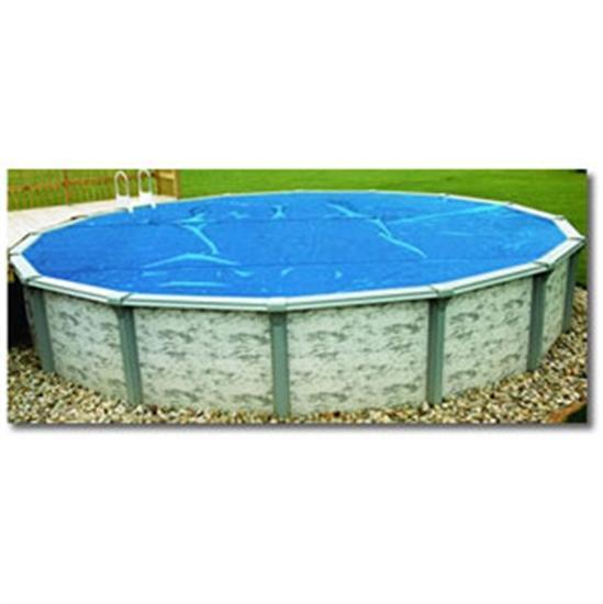 8-mil Above Ground Blue Solar Blanket -18' x 40' Oval