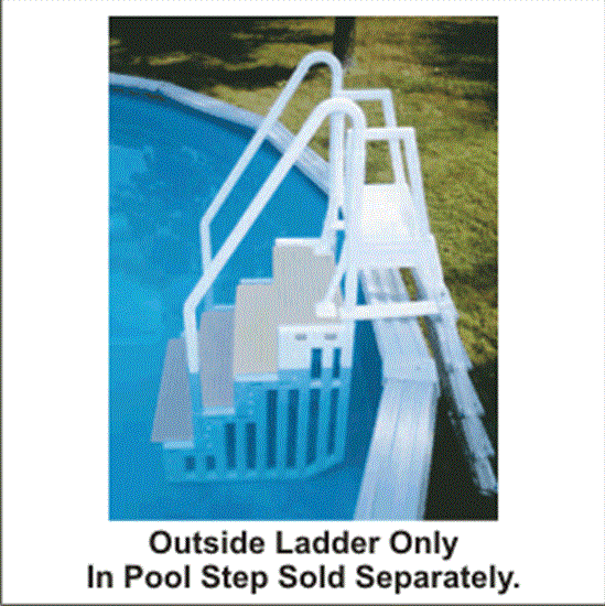 Ground to Deck Entry Ladder for In-Pool Step "STEP-1"