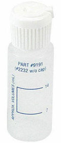 Taylor CYA Dispensing Bottle Calibrated 7 mL and 14 mL. Plastic with Cap .75 oz .- 9191
