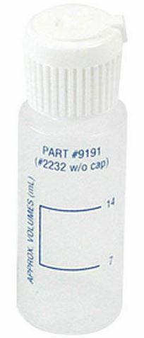 Taylor CYA Dispensing Bottle Calibrated 7 mL and 14 mL. Plastic with Cap .75 oz .- 9191