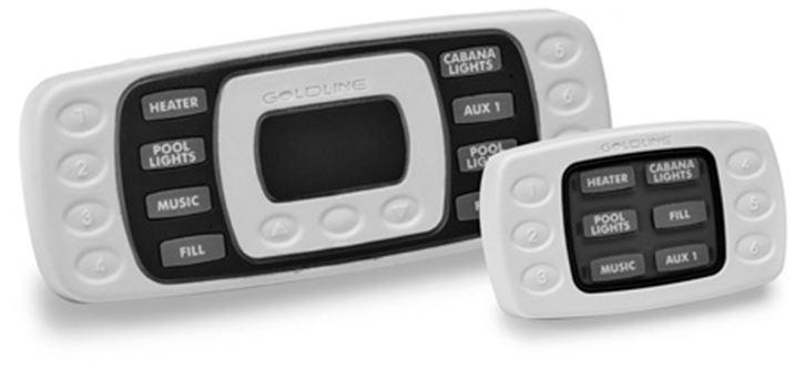 Wired 6 Button Spa Side Remote Control -White - AQL-SS-6BW