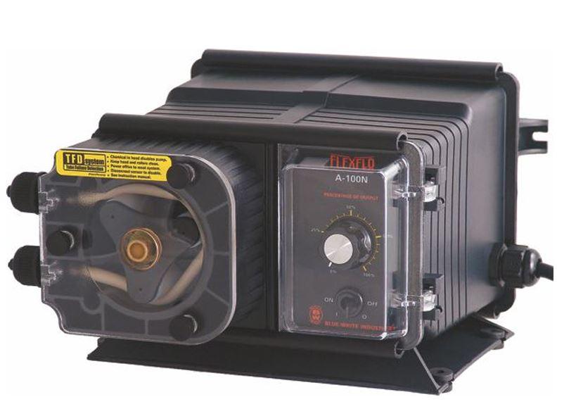 Blue White FlexFlo A100N Metering Feeder Pump 115V - 7-16" OD 76.1 GPD Compression Nuts