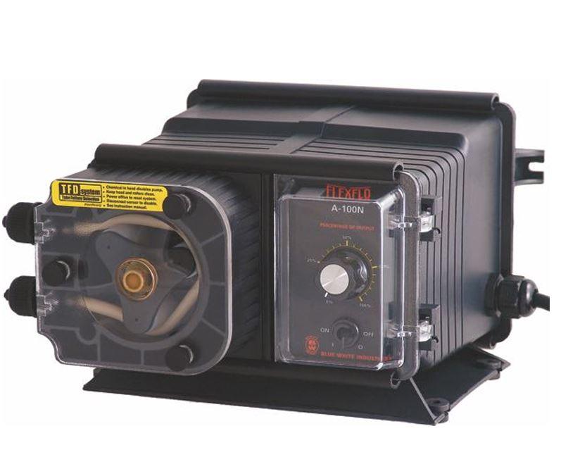 Blue White FlexFlo A100N Metering Feeder Pump 115V - 7-16" OD 95.1 GPD Compression Nuts