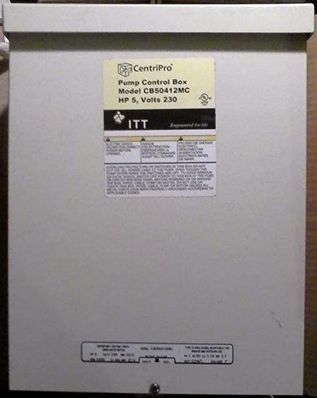 Goulds 5 HP 230V CentriPro DLX Control Box w/ Magnetic Contactor - CB50412MC