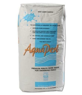 AquaPerl Perlite Filter Powder DE Alternative Swimming Pool Filter Media 12.5 pounds - DEPL12
