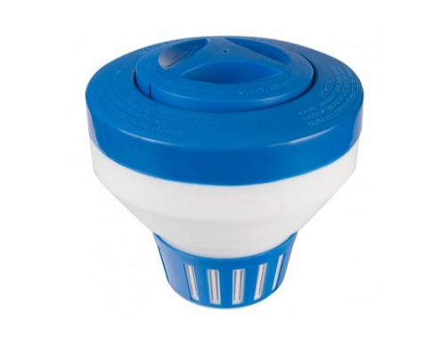 Poolstyle PS690 Large Float Chemical Dispenser 3 inches Tabs Chlorinator Blue & White - K690BU