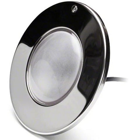 PureWhite LED Pool Light 500 Watts Equivalent 100 Foot Cord 12 Volts - LPL-F3W-12-100-P