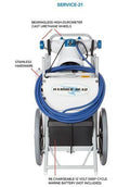 Hammer Head Service-21 Pool Cleaner with 60' Cord - SERVICE-21-60