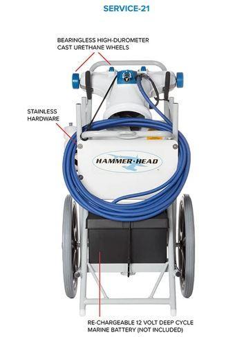 Hammer Head Service-21 Pool Cleaner with 60' Cord - SERVICE-21-60