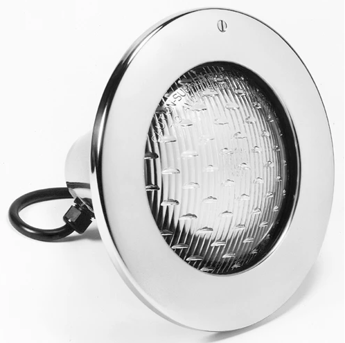 Hayward AstroLite 12 Volts 300 Watts 100 Feet cord with Stainless Steel Rim Pool Light  - W3SP0581S100