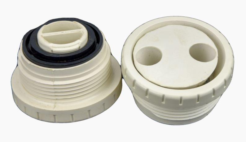 Waterway Spa Rotating Therapy Jet Assembly - White