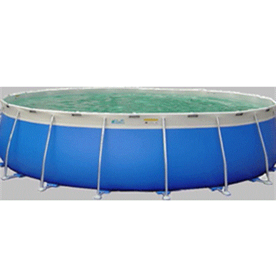 Aqua Blue 12' Round So' Wall Pool 48" Deep
