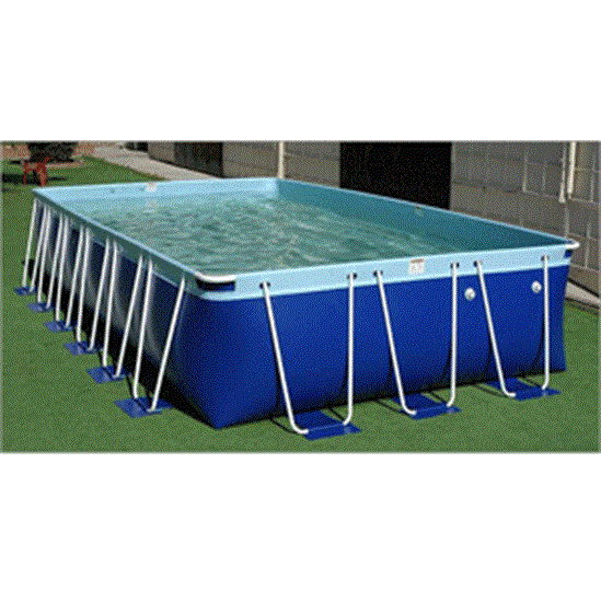 Aqua Blue 9' x 19' Oval So' Wall Pool 48" Deep