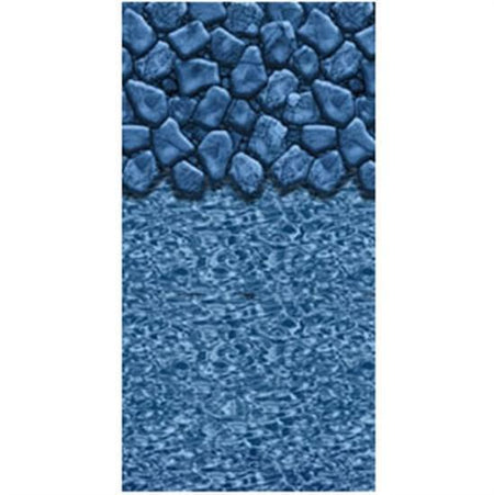Above-Ground Pool 20 GA. 48" Boulder Swirl Beaded Vinyl Liner- 16’ Round