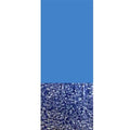 Above-Ground Pool 20 GA. Blue Wall-Swirl Bottom Overlap Vinyl Liner- 8' X 12' OVAL