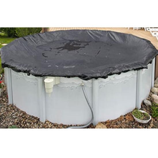 Above-Ground Rugged Mesh Winter Cover -Pool Size: 12' x 28' Oval- Arctic Armor 8 Yr Warranty