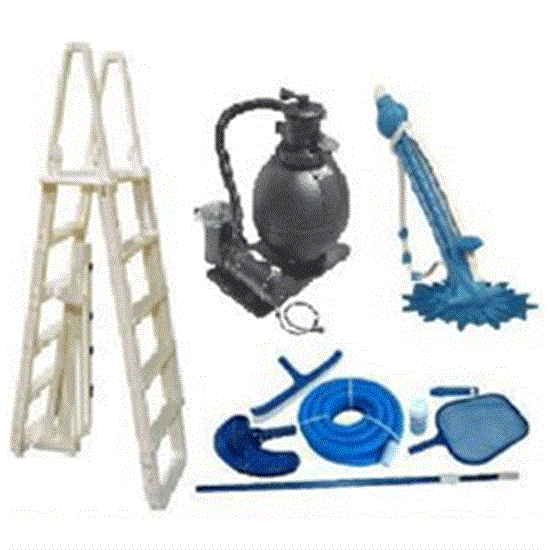 Above Ground Pool Equipment Pack for 24' Round - Includes Small Sand System