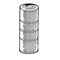 APC Filter Cartridge 7" X 19 5-8" 50 Sq Ft
