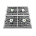 Aquastar Wave Drain With Frame And Riser Ring - White