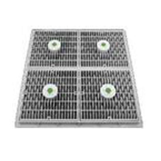 Aquastar Wave Drain With Frame And Riser Ring - White