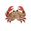Artistry In Mosaics Aquatic Line Tan Baby Crab Mosaic Tile