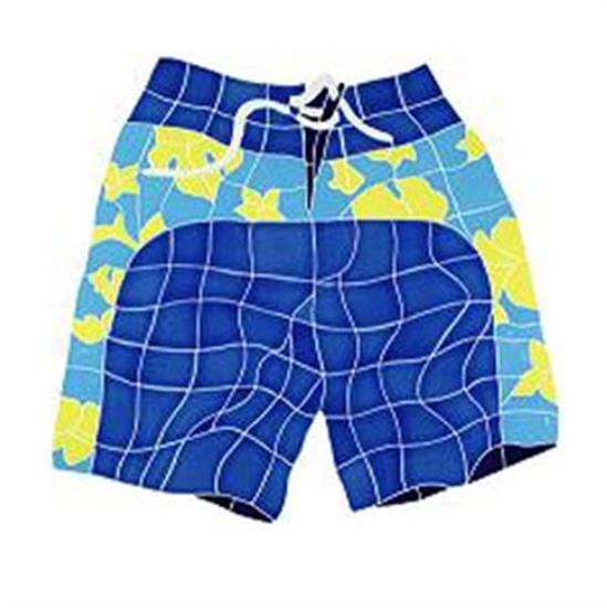 Artistry In Mosaics Hang 10 Line Medium Blue Board Shorts