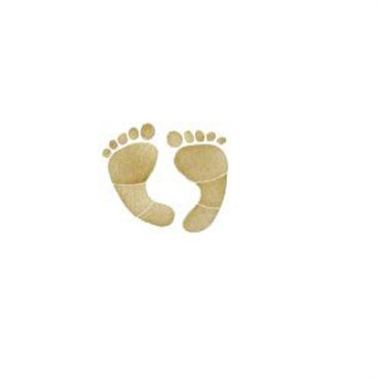 Artistry In Mosaics Hang 10 Line Small Tan Footprint