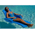 Baja Folding Lounger Deluxe Pool Lounger -Blue
