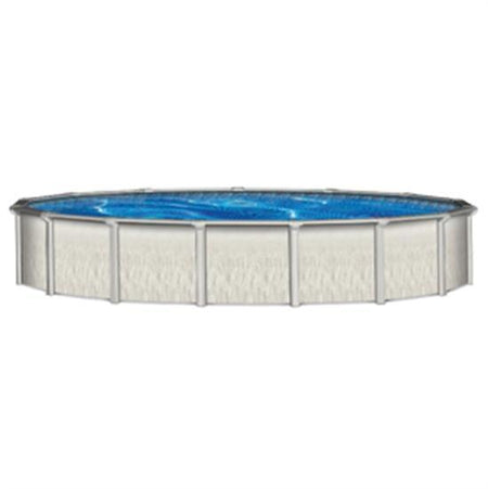 Wilbar International Barbados 18' Round 52" Steel Pool with 7.5" Top Seat -  PBAR-1852SSPSS2C