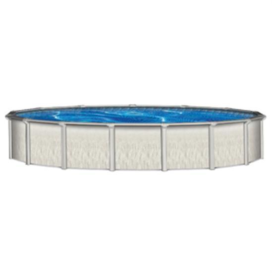 Wilbar International Barbados 21' Round 52" Steel Pool with 7.5" Top Seat - PBAR-2152SSPSS2C