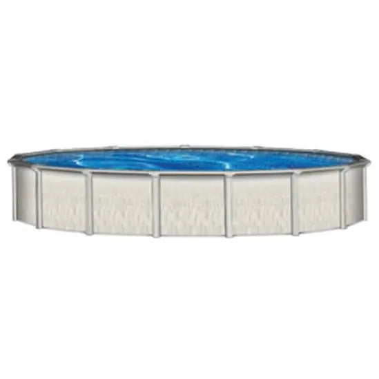 Barbados 30' Round 52" Steel Pool with 7.5" Top Seat