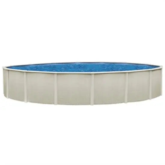 Belize 12' Round 48" Steel Pool with 6" Top Seat