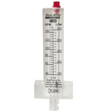 Blue White F-300 Series Flowmeter for 3" PVC Pipe