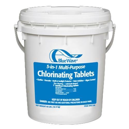BlueWave 5-in-1 3" Tablets - 40 lb Bucket