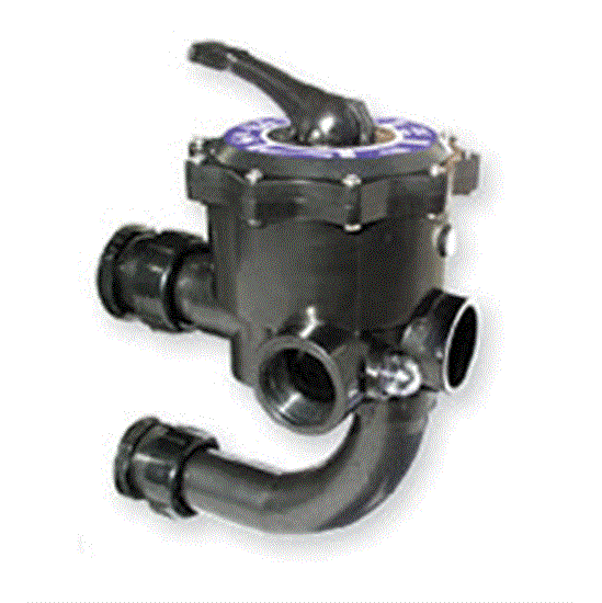 Jandy Side Mount Multiport Valve Complete with  Pre-Plumbed Union Kit for DEV48 and DEV60 Filters - BWVL-MPV