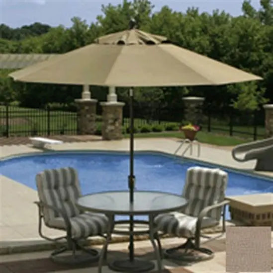 Catalina Market Umbrella 9' Octagon - Sunbrella Acrylic Antique Beige