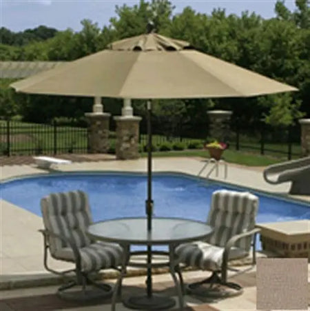 Catalina Market Umbrella 9' Octagon - Sunbrella Acrylic Antique Beige