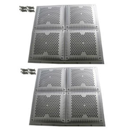 Hayward Frame Grate 18" X 18" Concrete White - Pack Of 2