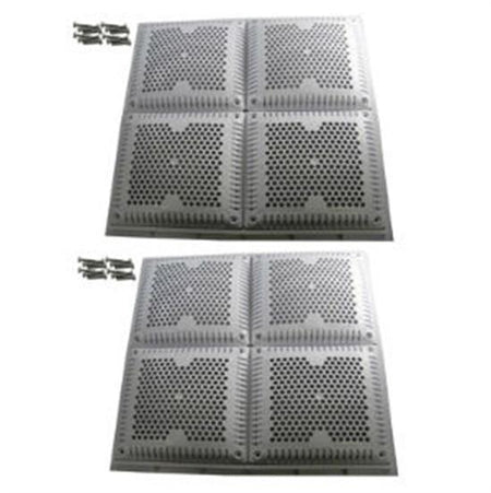 Hayward Frame Grate 18" X 18" Concrete White - Pack Of 2